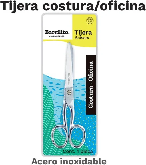 Tijera Oficina/Costura 7" Inoxidable Barrilito® 8642-7CN [Pieza]