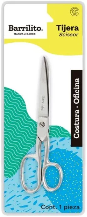 Tijera Oficina/Costura Ojo Grande 6" Inoxidable Barrilito® 8341-6CN [Pieza]