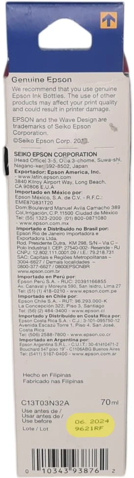 Tinta p/Impresora Caducad Epson L4150/L4160Ver Nota Magenta C13T03N32A Epson® T504320-AL [Pieza] - Image 3