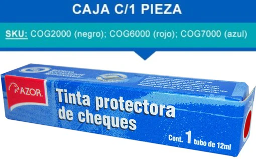 Tinta p/Sellos  12ml  p/Folidora/Protectora AZOR® [Pieza] - Image 6
