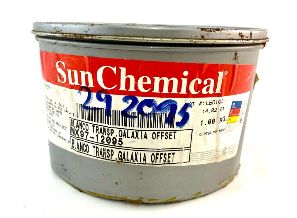 Tinta tono Pantone® 1kg Blanco Transpar Sun Chemical® 12095 [Kilo] - Image 2