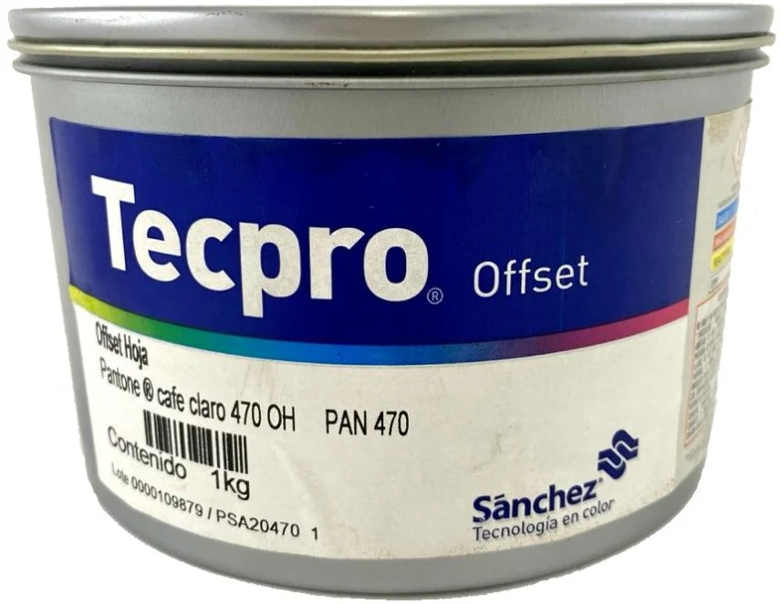 Tinta tono Pantone® Tecpro offset Sanchez® [Kilo/Contenedor plástico] - Image 8